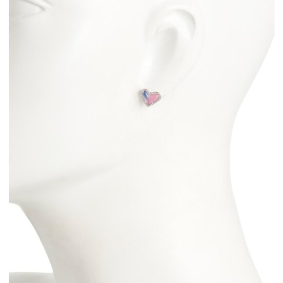 KENDRA SCOTT Heart Stud Earrings - Picture 2 of 3